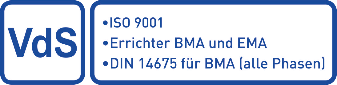 VdS Prüfsiegel für Kugler-Alarm Hilden